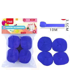 FESTÓN DECORATIVO 4U - 3,5CMx10M FELIZ GROUP