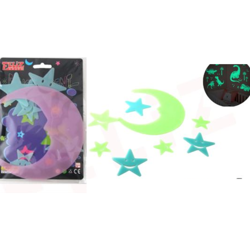 SET FIGURAS FLUORESCENTES FELIZ GROUP - Imagen 2
