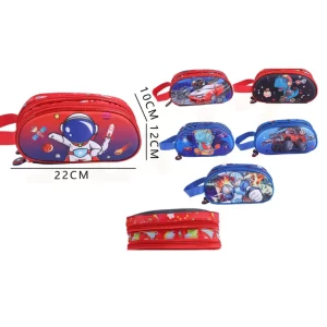 ESTUCHE PARA LÁPICES 3D DOBLE BOLSILLO MOTARRO